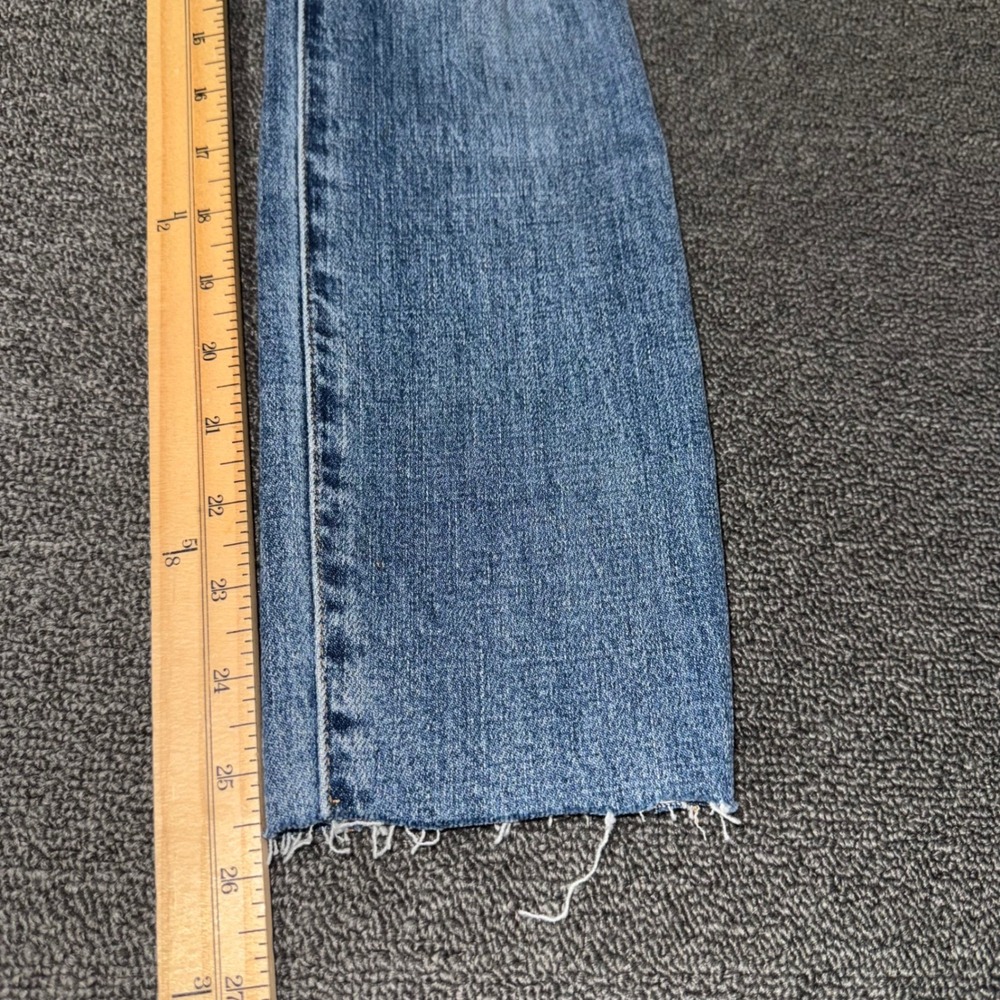 PISTOLA High Rise Distressed Straight Leg Jeans Blue Light Wash Size 25 Casual - Picture 10 of 10